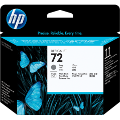 HP 72 Tête d'impression Gris / Noir Original 