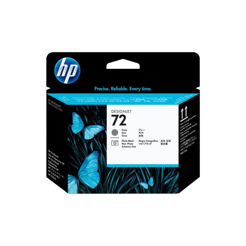 HP 72 Tête d'impression Gris / Photo Noir Original