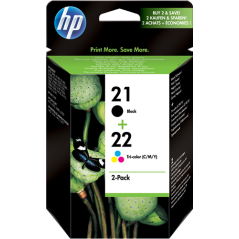 HP 21 + 22 Multipack 4 Couleurs Original 