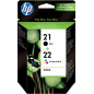 HP 21 / HP 22 Multipack 2 Cartouches Original