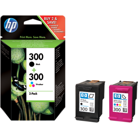 HP 300 Multipack 4 Couleurs Original 