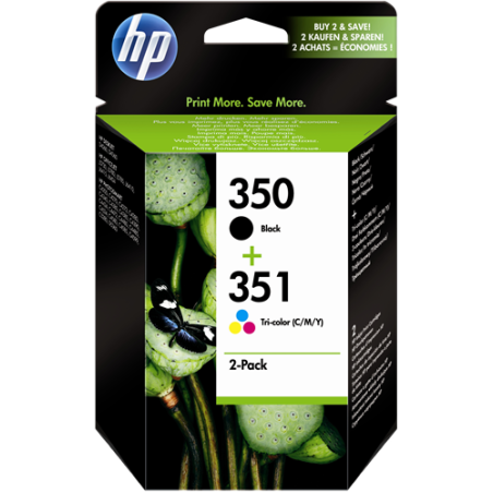HP 350 + 351 Multipack 4 Couleurs Original 