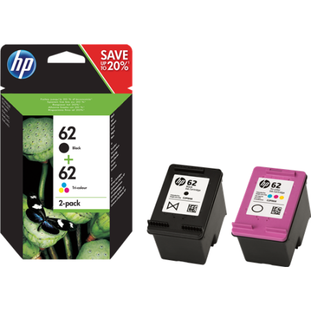 HP 62 Multipack 4 Couleurs Original 