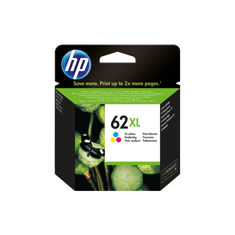HP 62XL Cartouche Couleur Originale