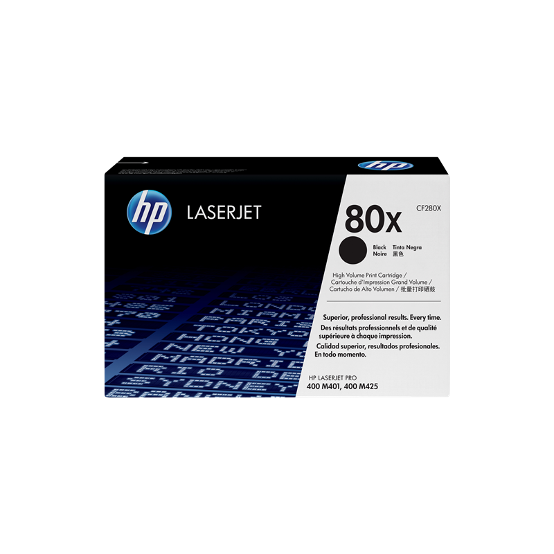 HP 80X Toner Noir Original (CF280X)