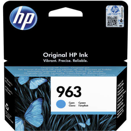 HP 963 Cartouche Cyan Originale 
