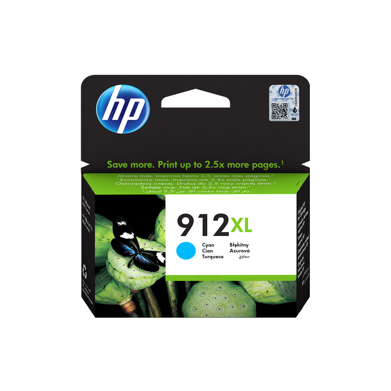 HP 912XL Cartouche Cyan Originale