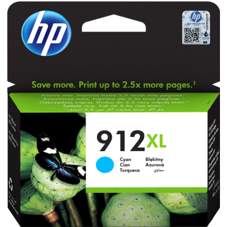HP 912XL Cartouche Cyan Originale 