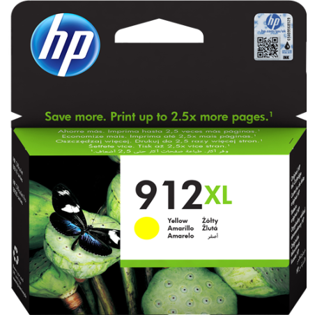 HP 912XL Cartouche Jaune Originale 