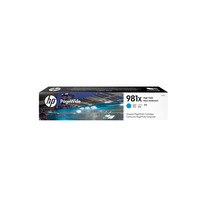HP 981X Cartouche Cyan Originale