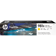 HP 981X Cartouche Jaune Originale 