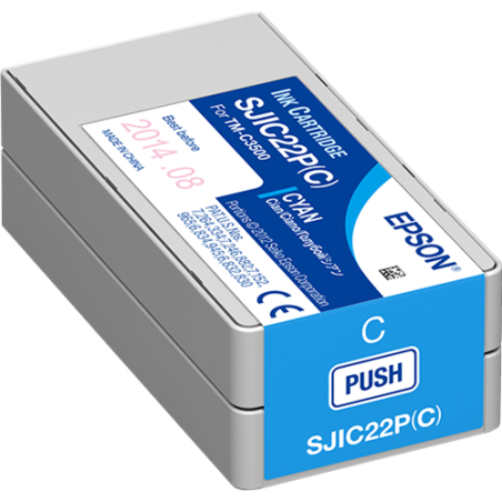 Epson SJIC22P-C Cartouche Cyan Originale 