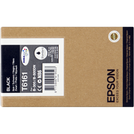 Epson T6161 Cartouche Noir Originale 