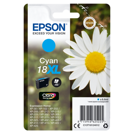 Epson 18XL Cartouche Cyan Originale 