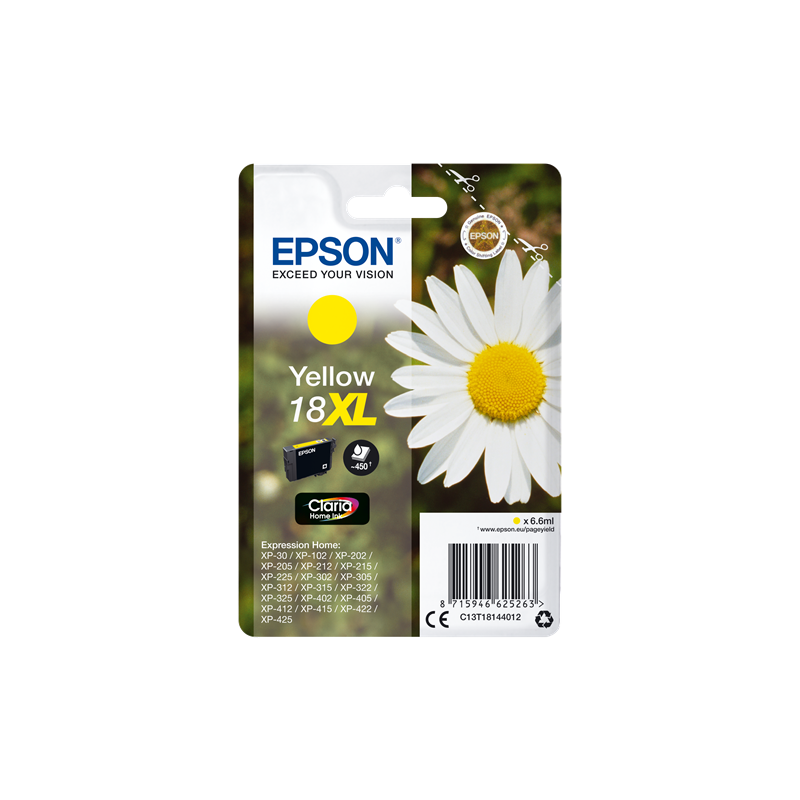 Epson 18XL Cartouche Jaune Originale