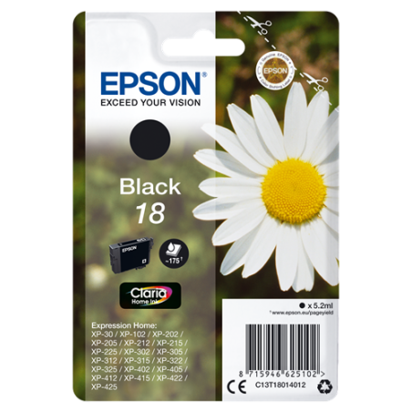 Epson 18 Cartouche Noir Originale 