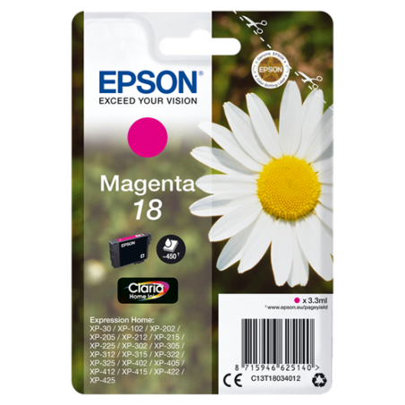Epson 18 Cartouche Magenta Originale 