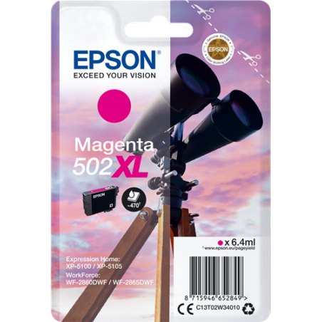 Epson 502XL Cartouche Magenta Originale 