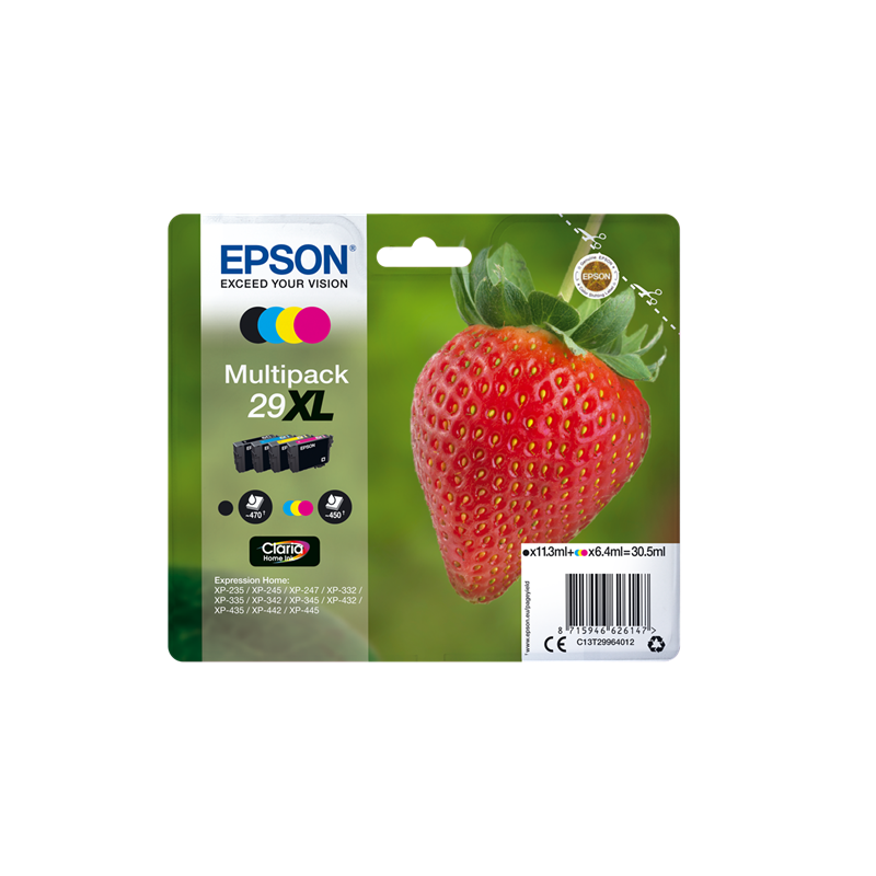 Epson 29XL Multipack 4 cartouches Originales