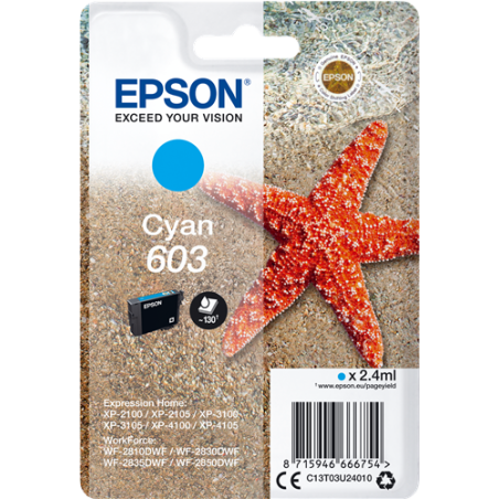 Epson 603 Cartouche Cyan Originale 