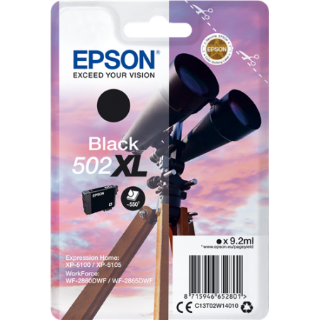 Epson 502XL Cartouche Noir Originale 