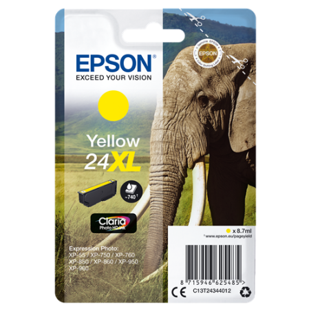 Epson 24XL Cartouche Jaune Originale 