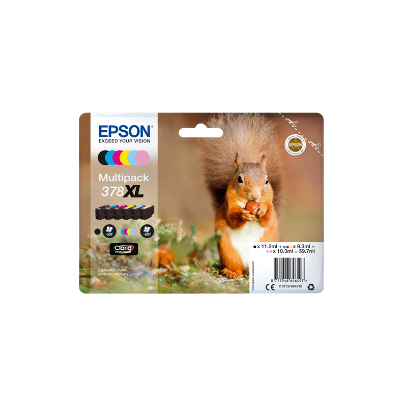 Epson 378XL Multipack 6 Couleurs Original