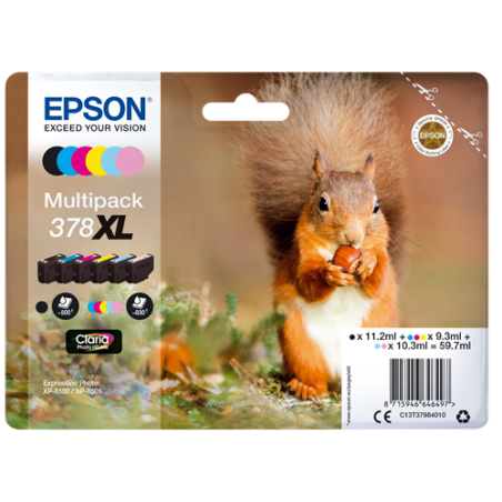 Epson 378XL Multipack 6 Couleurs Original 