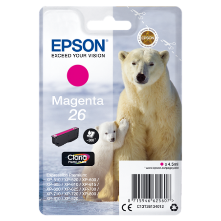 Epson 26 Cartouche Magenta Originale 