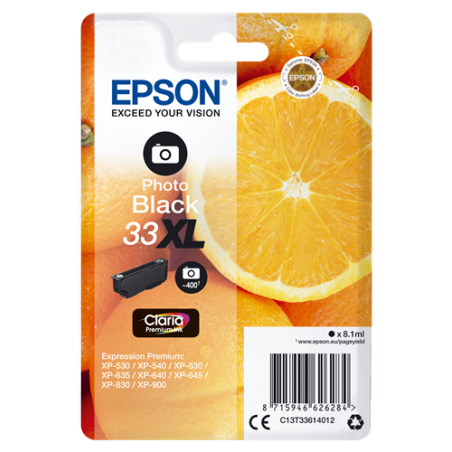 Epson 33XL Cartouche Noir Originale 