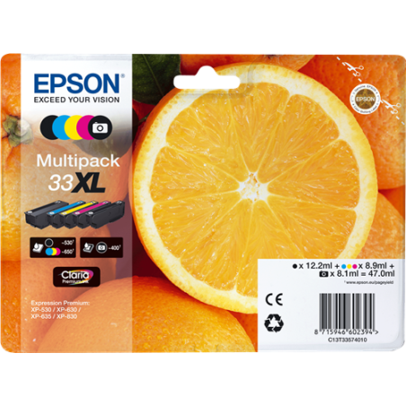 Epson 33XL Multipack 5 Couleurs Original 