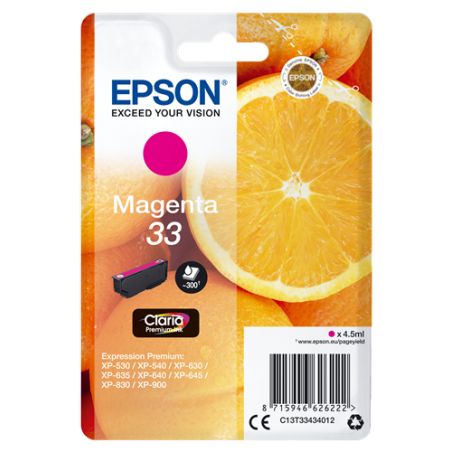 Epson 33 Cartouche Magenta Originale 