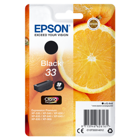 Epson 33 Cartouche Noir Originale 