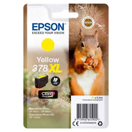 Epson 378XL Cartouche Jaune Originale 