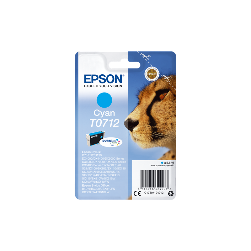 Epson T0712 Cartouche Cyan Originale