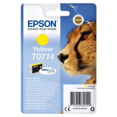 Epson T0714 Cartouche Jaune Originale 