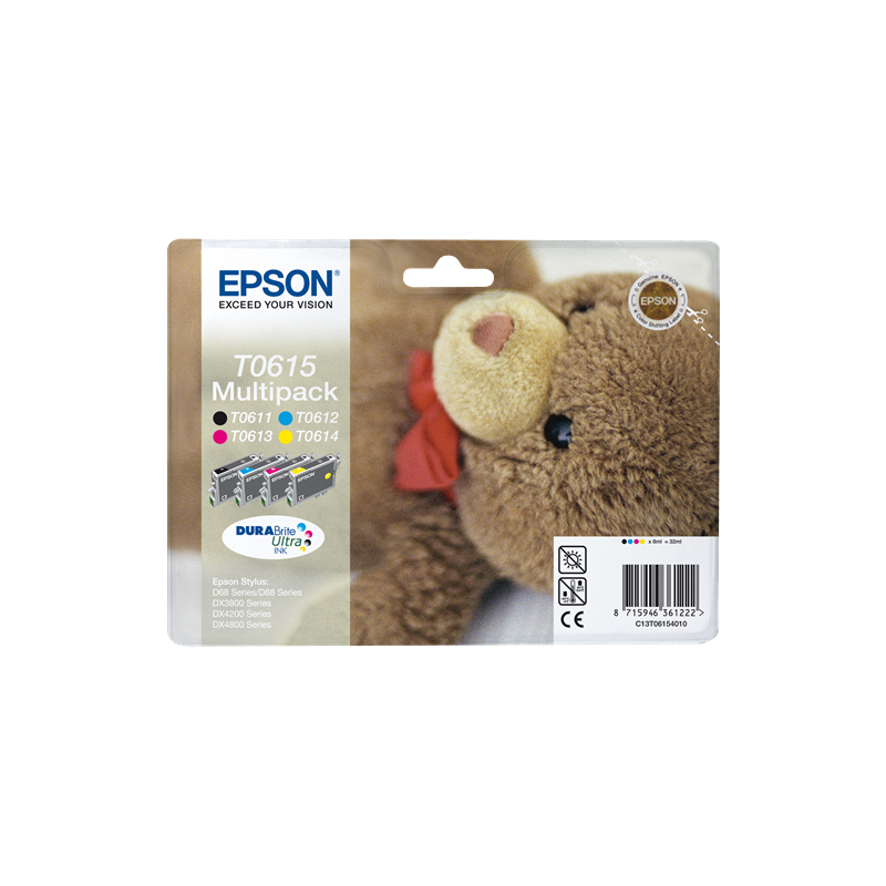 Epson T0615 Multipack 4 cartouches Originales
