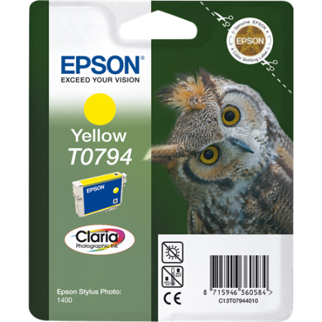 Epson T0794 Cartouche Jaune Originale 