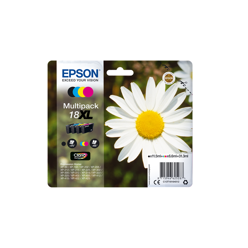 Epson 18XL Multipack 4 cartouches Originales