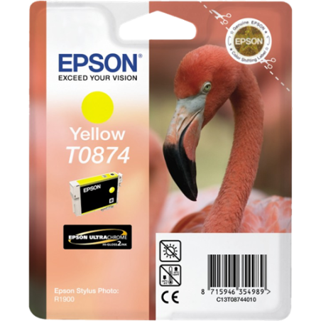 Epson T0874 Cartouche Jaune Originale 