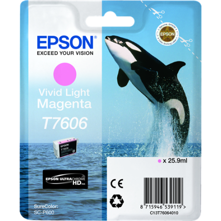 Epson T7606 Cartouche Magenta clair Originale 