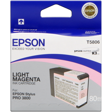 Epson T5806 Cartouche Magenta clair Originale 