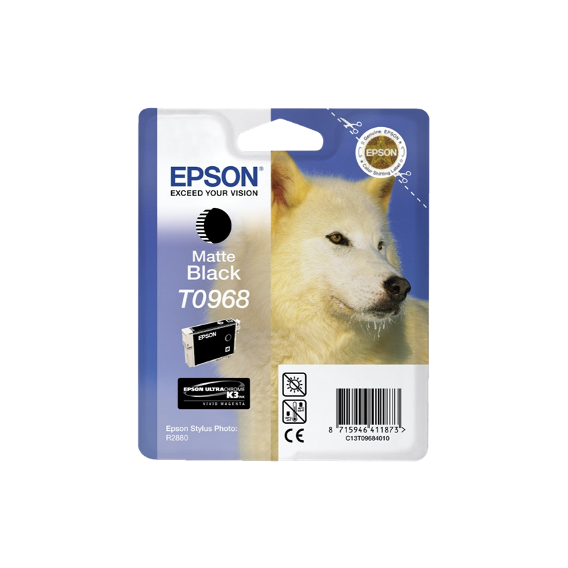 Epson T0968 Cartouche Noir mat Originale