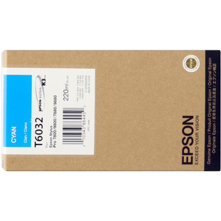 Epson T6032 Cartouche Cyan Originale 