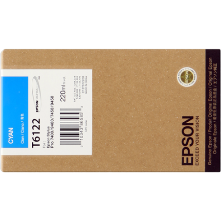 Epson T6122 Cartouche Cyan Originale 