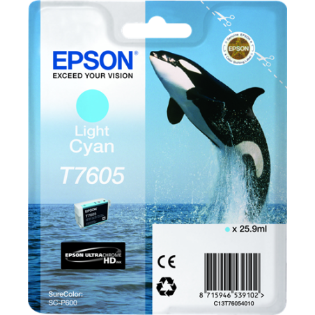 Epson T7605 Cartouche Cyan clair Originale 