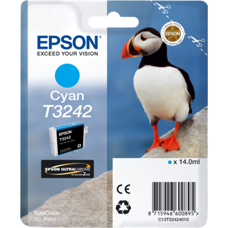 Epson T3242 Cartouche Cyan Originale 