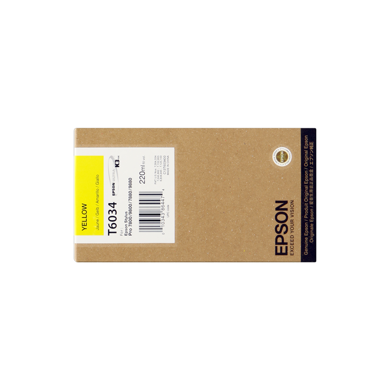 Epson T6034 Cartouche Jaune Originale