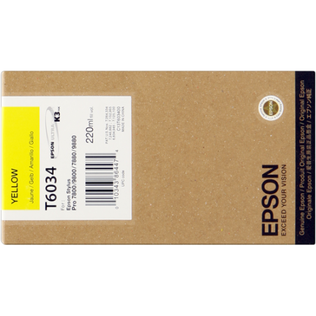 Epson T6034 Cartouche Jaune Originale 
