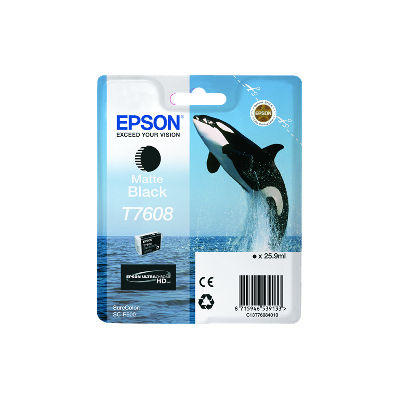 Epson T7608 Cartouche Noir Mat Originale